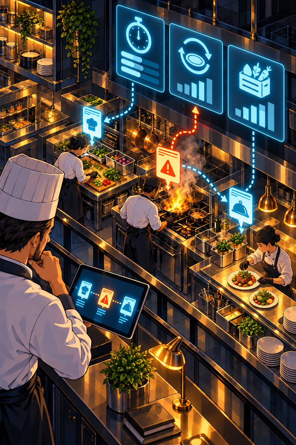 Individual restaurant analogy illustration for Agent observability