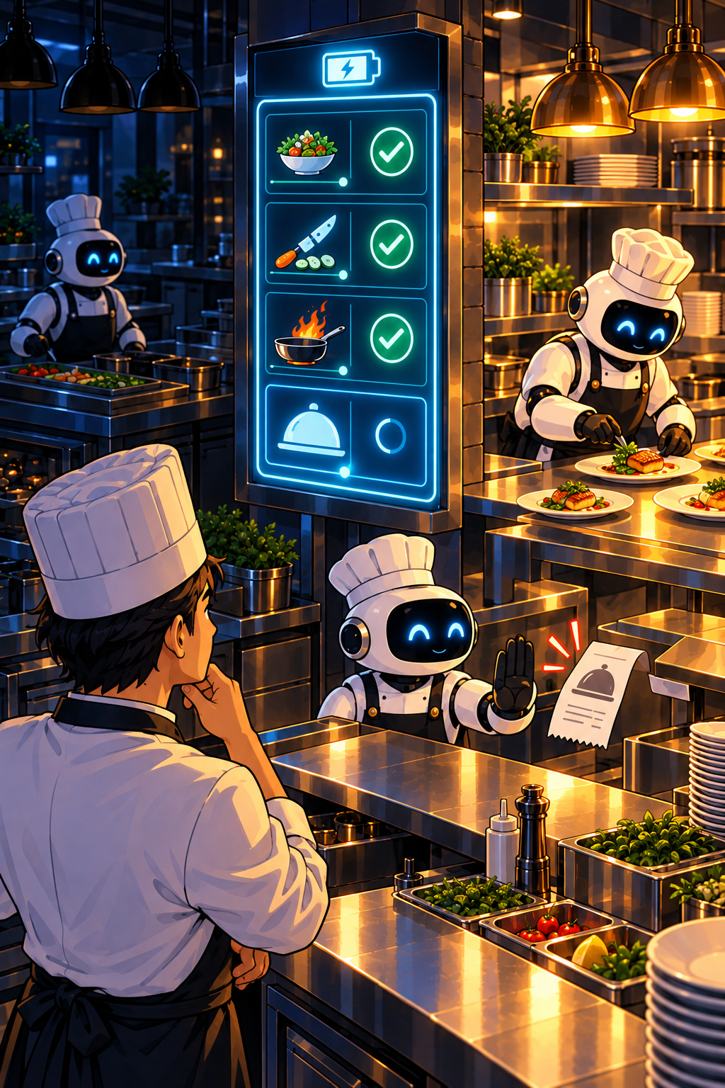 Individual restaurant analogy illustration for Durable execution