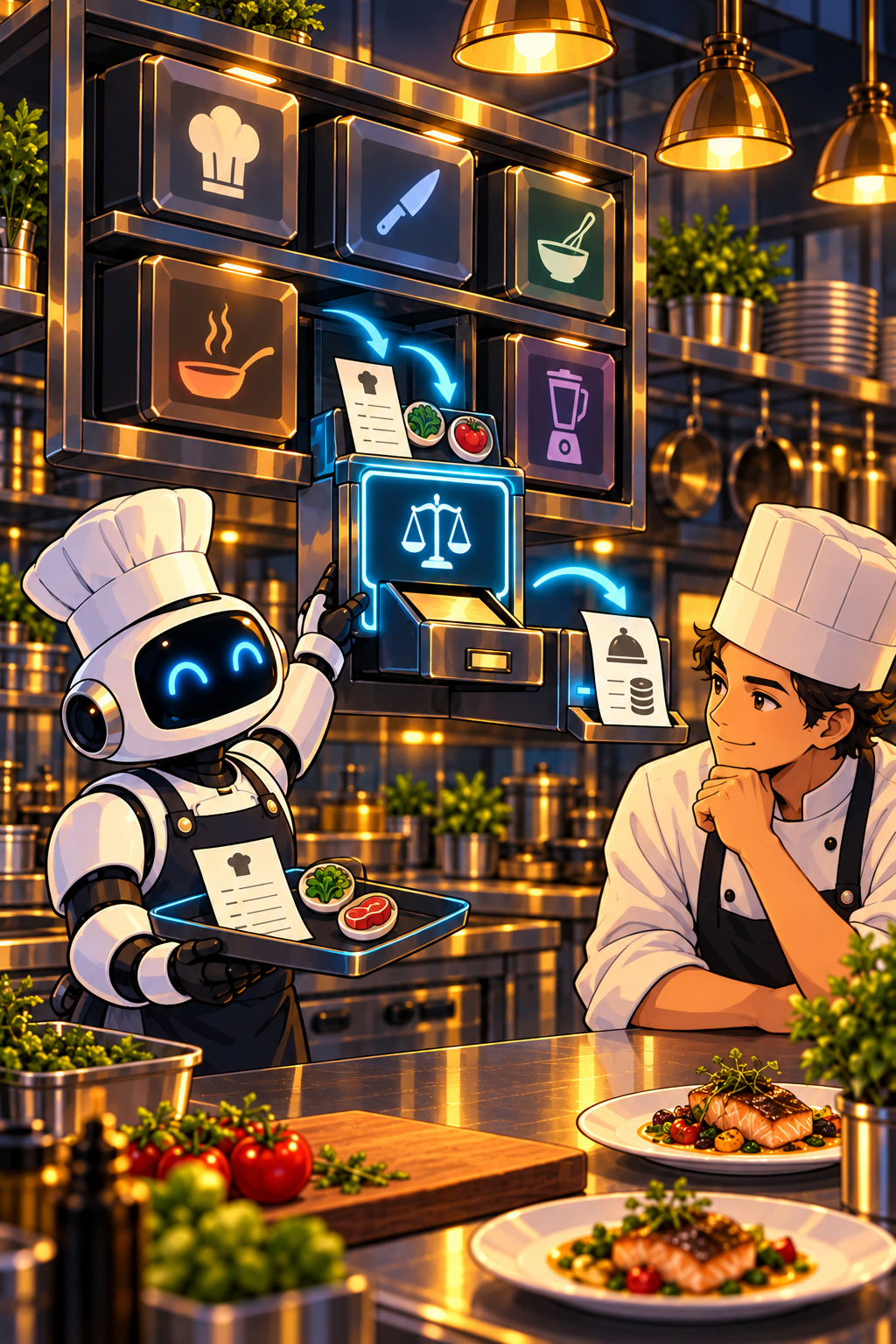 Individual restaurant analogy illustration for Functions