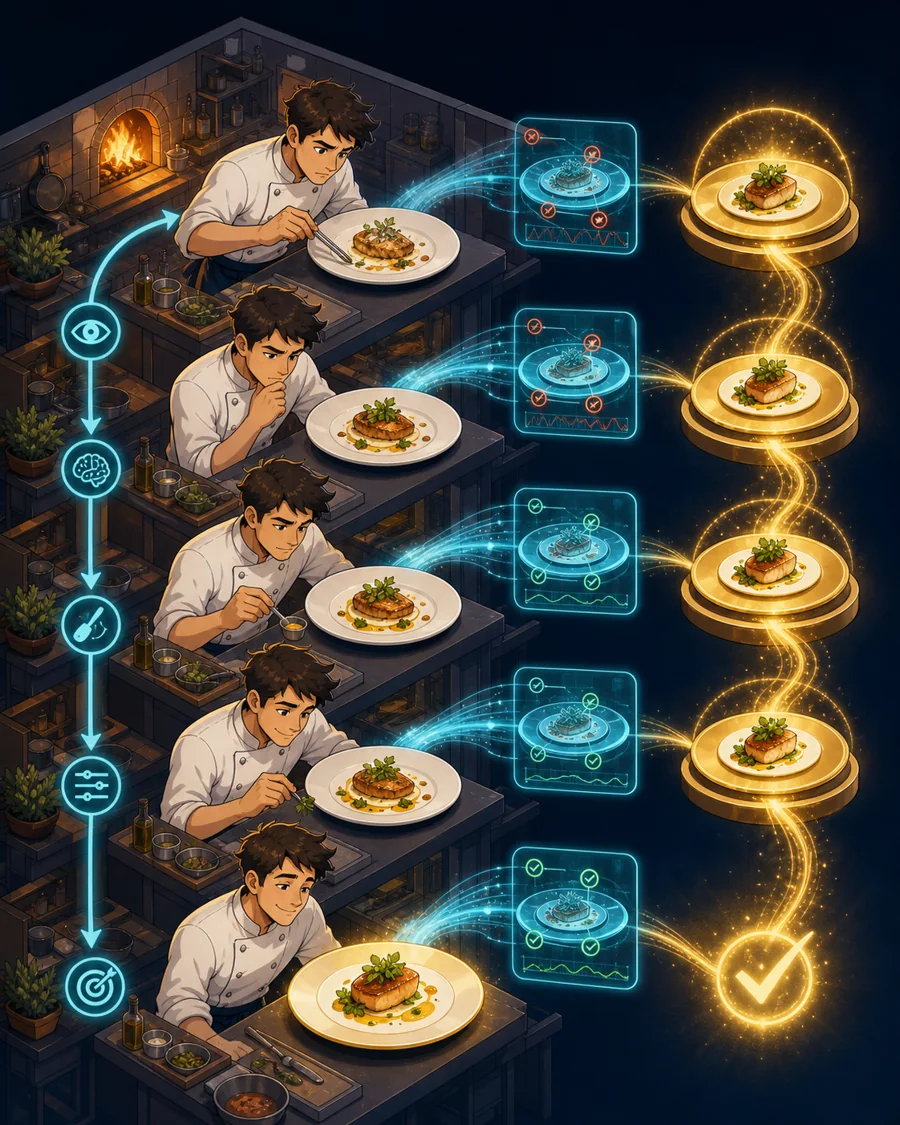 Individual restaurant analogy illustration for Training
